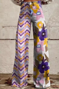 AKIRA | PANTALONI BOHO A FIORI