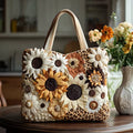 Borsa imbottita realizzata a mano con un mix di margherite