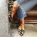 BALLERINE LEOPARDATO CON CINTURINO