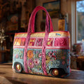 Borsa imbottita fatta a mano, dai colori vivaci