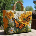 Borsa trapuntata fatta a mano in stile primaverile