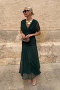 CORAL | ABITO CON SCOLLO A V